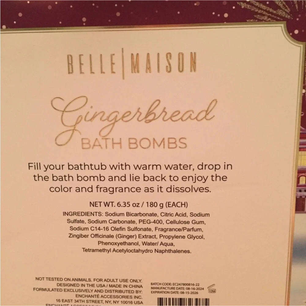 NWT- Belle Maison Bath Bomb Set (4) - Picture 3 of 7